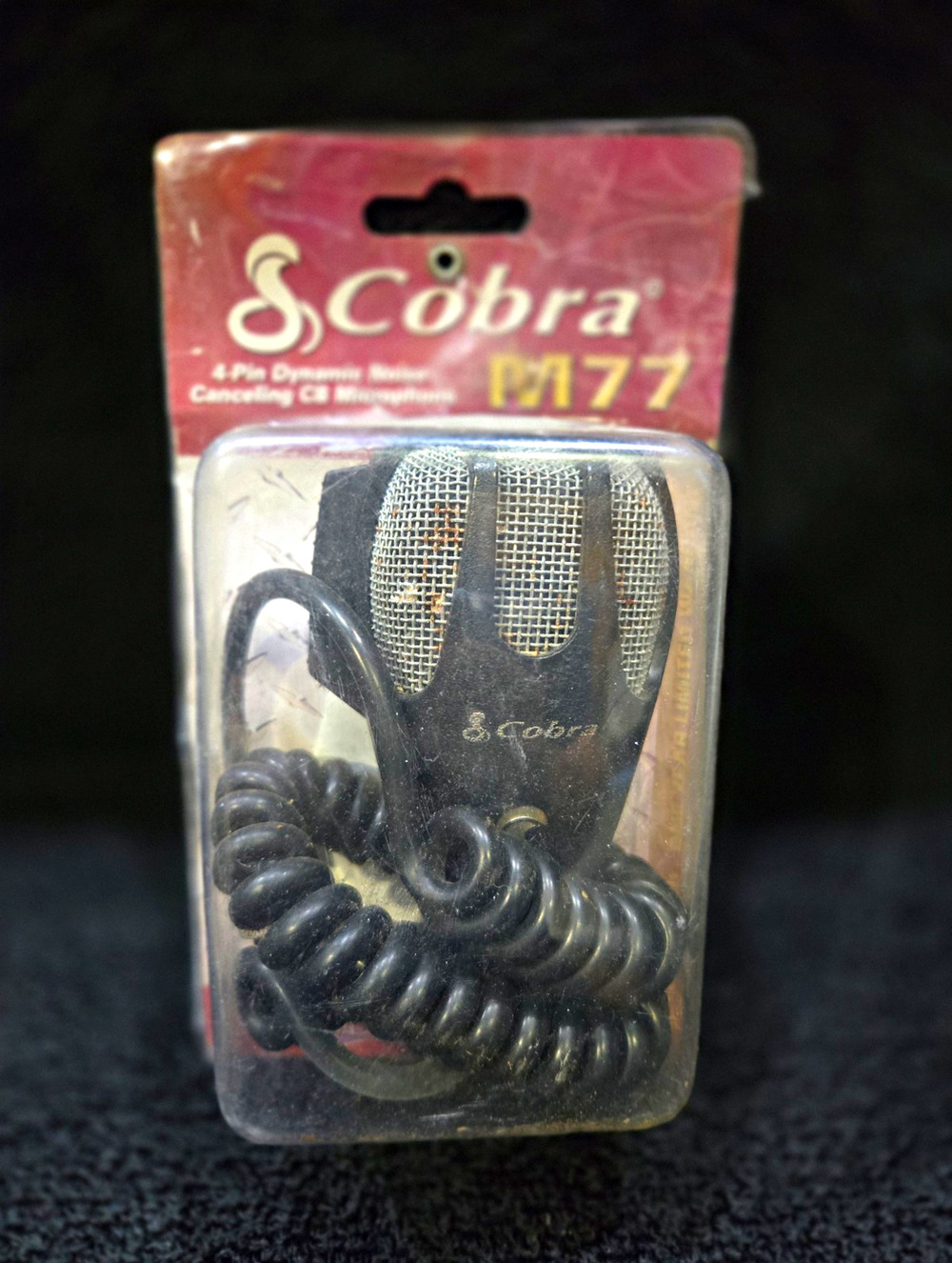 Cobra HG M77 4-Pin Dynamic Noise Canceling CB Microphone 9 ft Cord in Package